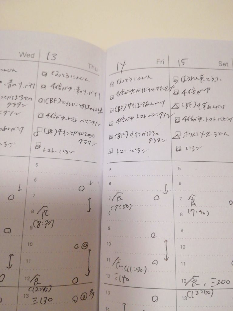 1歳からの育児日記 食事 排泄 睡眠を記録したいならバーチカル手帳がおすすめ フルイク