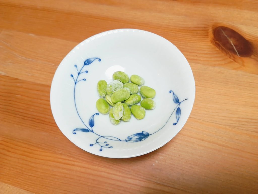 手づかみ食べしない1歳児のためのメニュー作りに役立った冷凍枝豆
