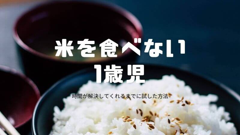 米を食べない1歳児の対策・レシピアイデア