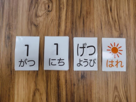 100均アイテムで作る子供向け万年カレンダーの作り方