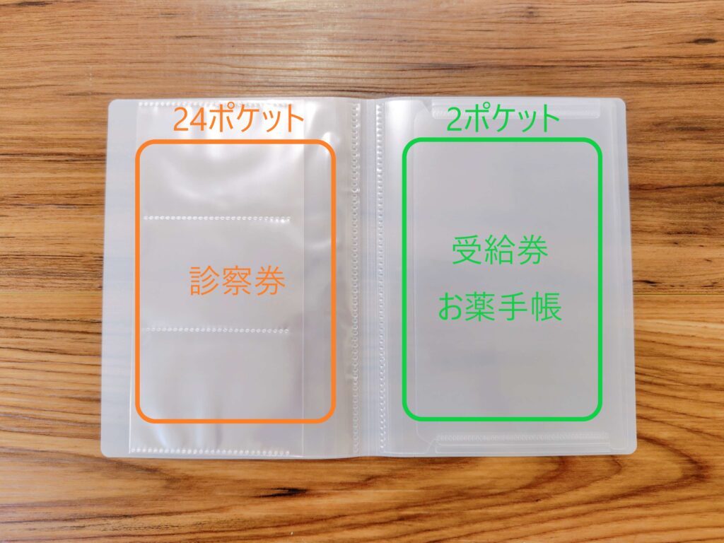 100均アイテム、マルチホルダー「ノビータ」で作る子供の通院セット