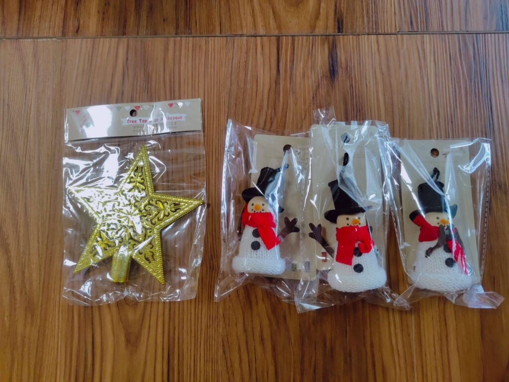 クリスマスオーナメントの買い足し