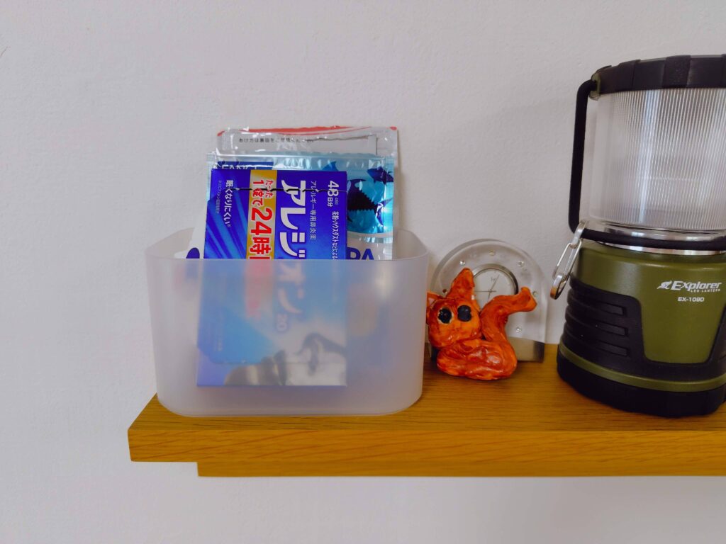 毎日飲む薬・サプリメントを透明ボックスに収納