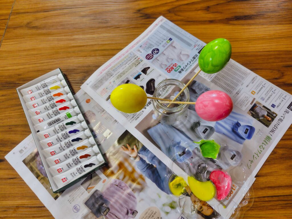 子供と楽しむイースターエッグ作り