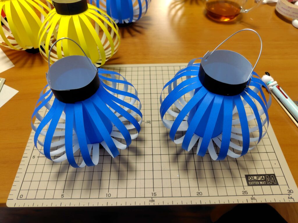 おうち夏祭りの飾り付け